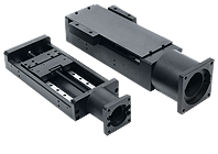 Close-up of a Deltron DL Linear Actuator showcasing ball screw drive and enclosed structure.